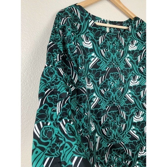 J. Crew Retro Floral Popover Top - Picture 2 of 6